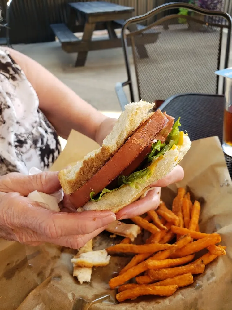 Fried Bologna Sandwich